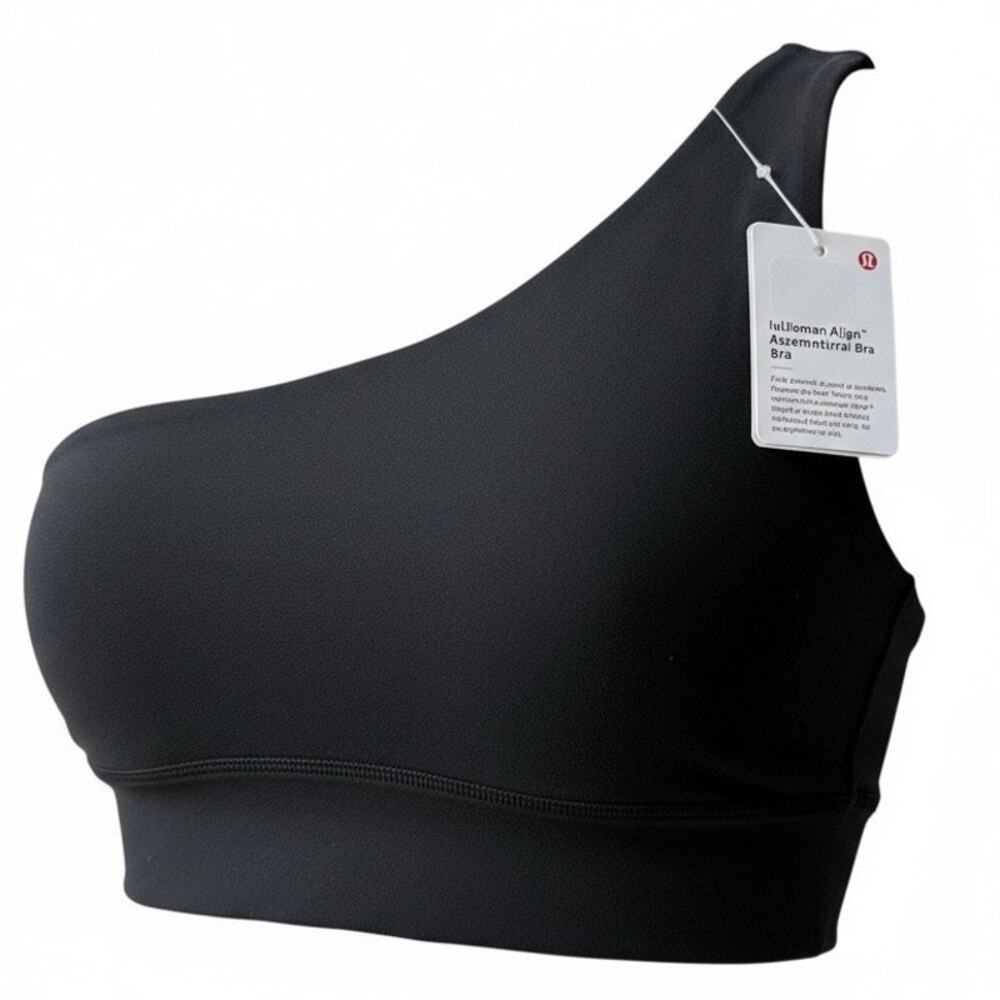 Lululemon Align Asymmetrical Bra A / B Womens Size 4  LW2DPPS BLK Black NWT